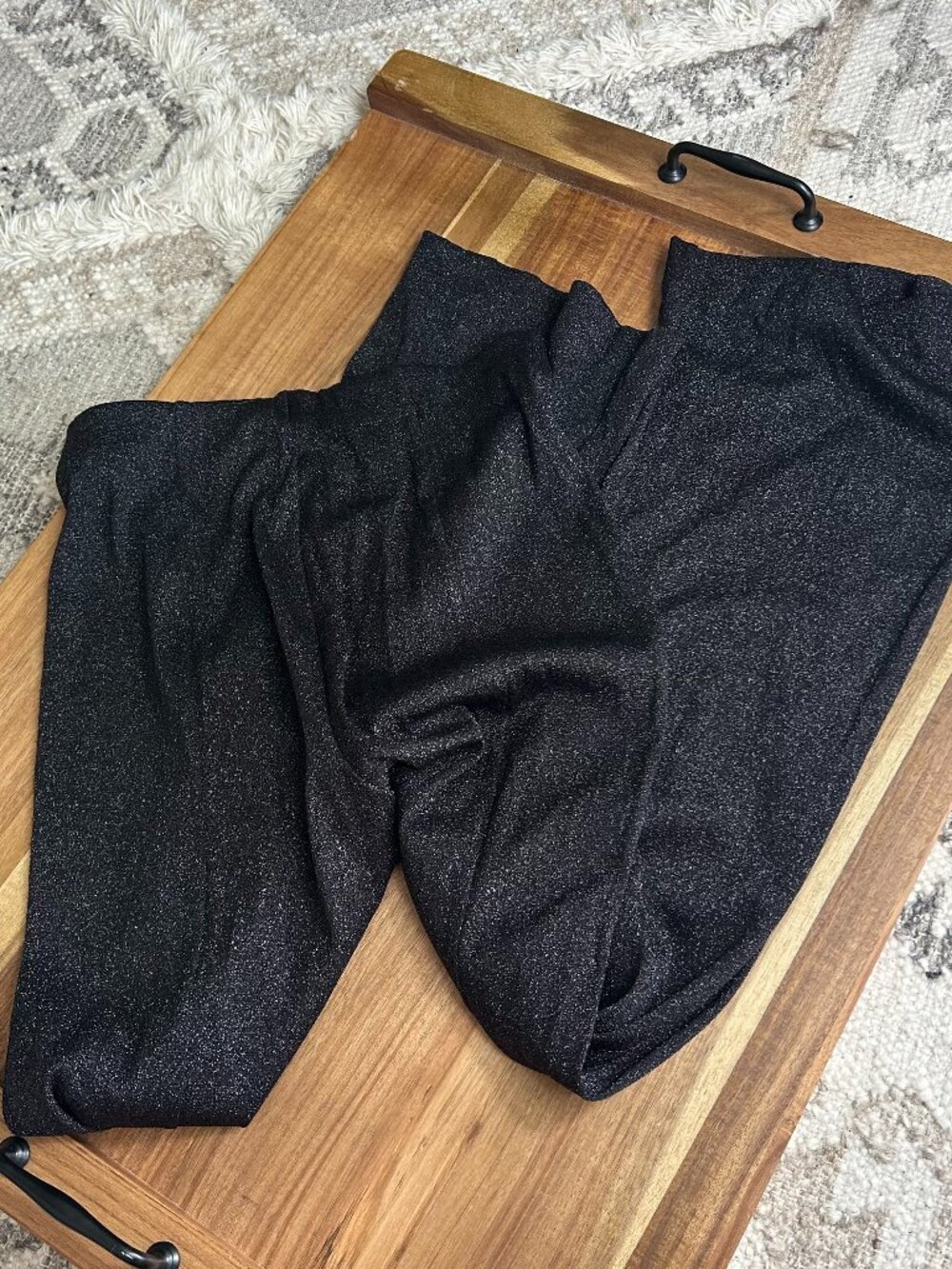 Stockholm Alternative Grey Glitter Bootcut Pant 6